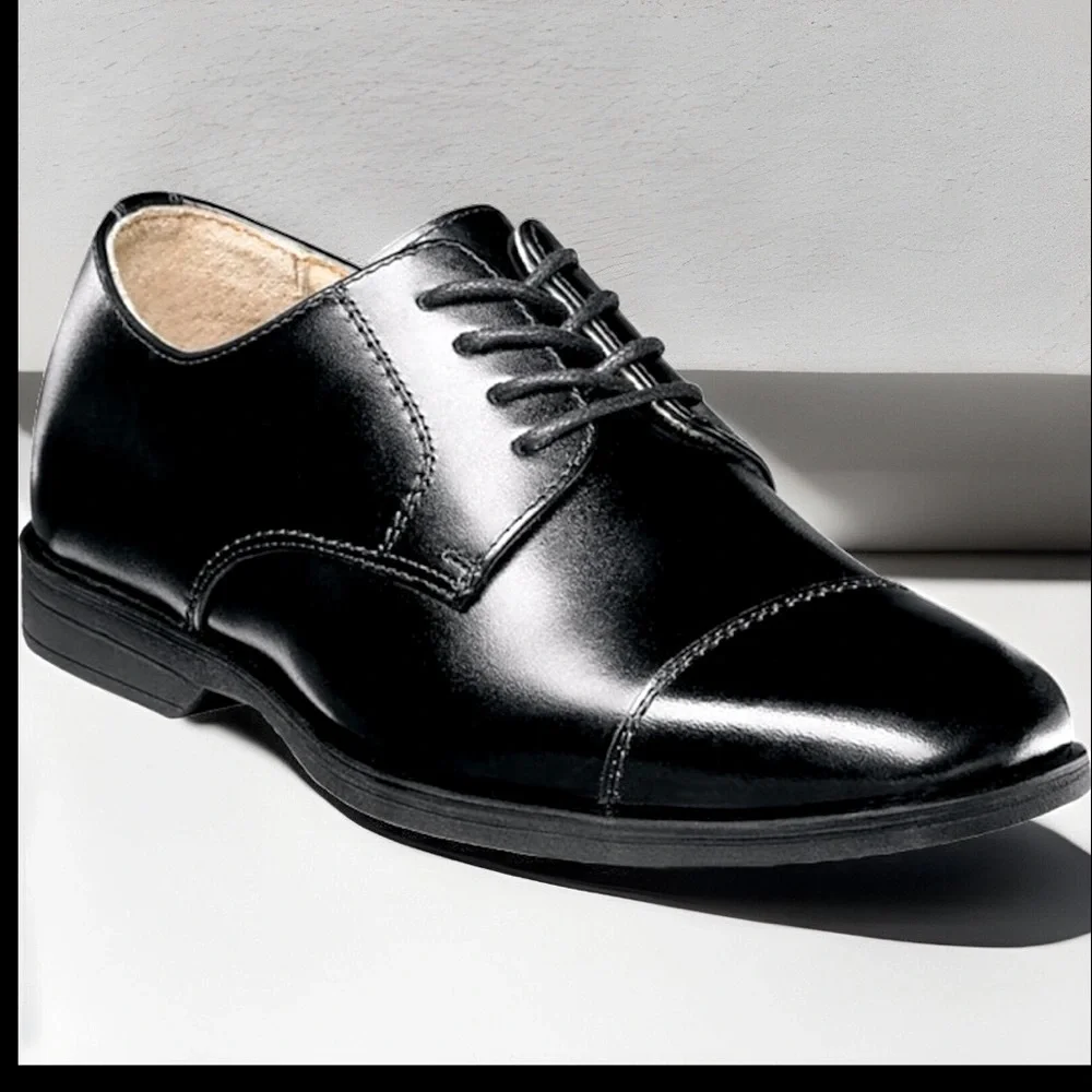 HOST PICK🙏Florsheim®Rolan Cap Toe Oxford Jr 💯Leather Memory Foam Bicycle Design